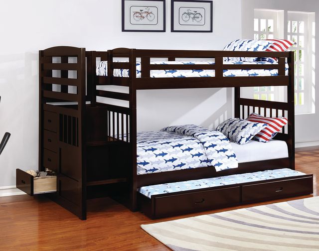 Coaster® Dublin Twin Over Full Bunk Bed-1