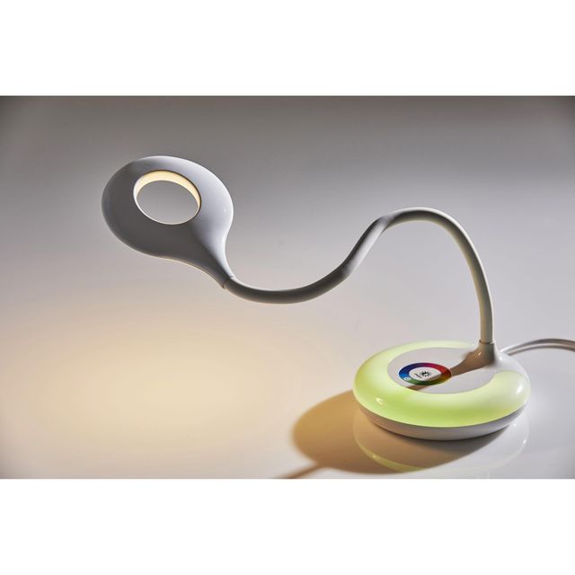 Adesso® Mia LED Color Changing White Desk Lamp-1