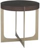 Fairfield® Goddard Smoked Stone End Table with Champagne Base-0