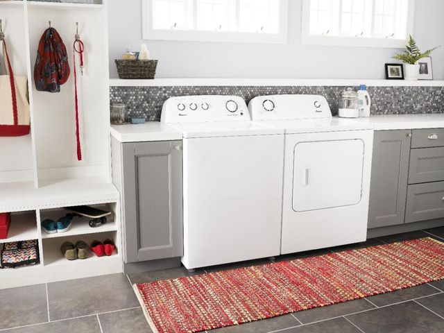 Amana® White Laundry Pair-2