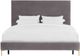 TOV Furniture Delilah Grey Queen Textured Velvet Bed-1