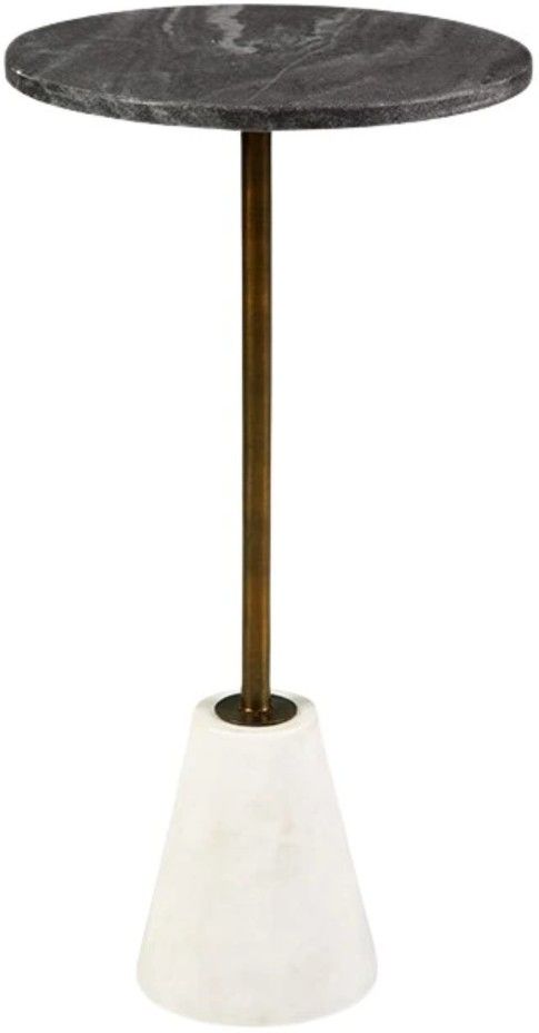 Signature Design by Ashley® Caramont Black Accent Table with White Base-0