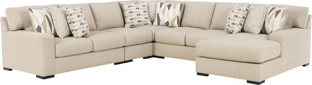 Benchcraft® Laurelgrove 5-Piece Pebble Sectional and Chaise-0