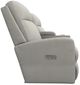La-Z-Boy® Finley Parchment Power Wall Reclining Loveseat with Console and Headrest-3