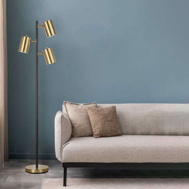 Renwil® Everren Meandros Brushed Nickel Floor Lamp-1