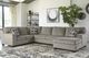 Signature Design by Ashley® Ballinasloe 3-Piece Platinum Right-Arm Facing Sectional and Chaise-1