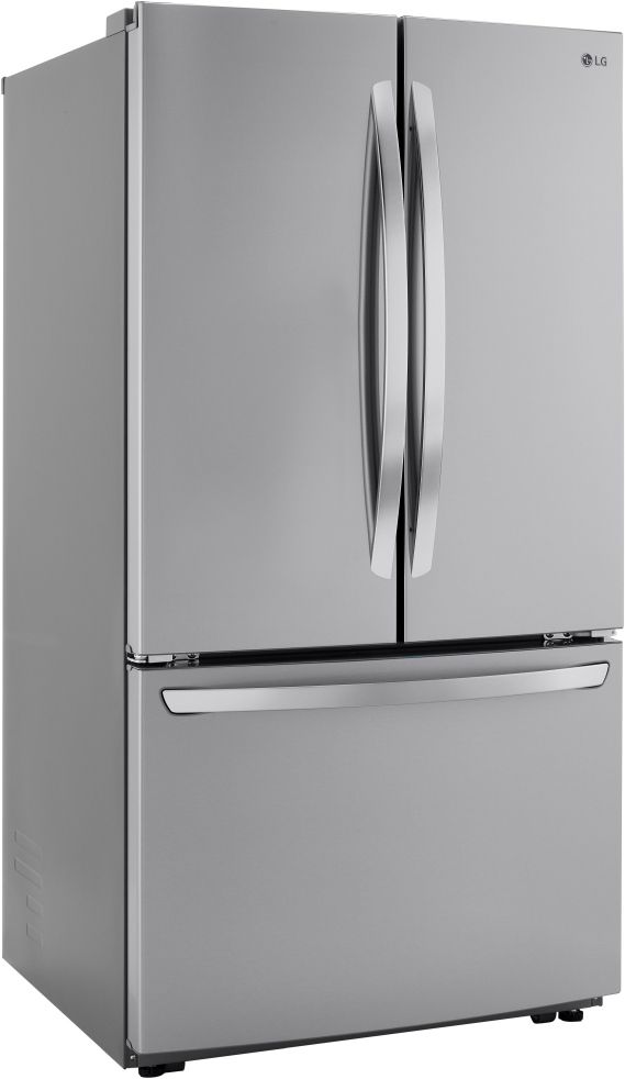 LG 23" Cu. Ft. PrintProof™ Stainless Steel French Door Refrigerator-3