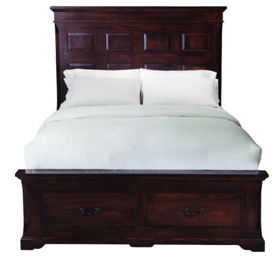 Mavin Customizable Longmeadow Queen Panel Bed with End Drawers-2