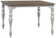 Liberty Furniture Magnolia Manor Weathered Bark Gathering Table with Antique White Base-0