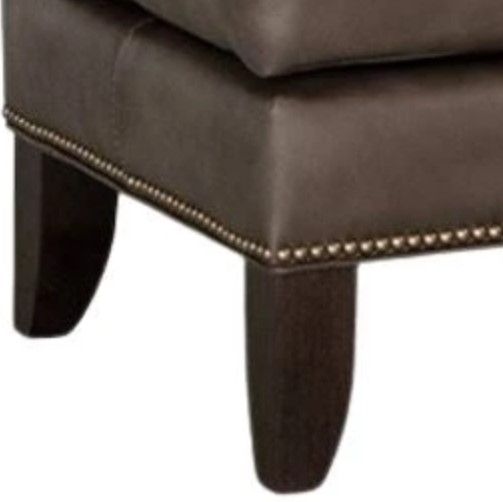 Smith Brothers Customizable 538 Leather Ottoman-2