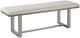 Riverside Furniture Intrigue Beige/Hazelwood Upholstered Dining Bench-0