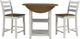 Powell® Vail 3-Piece Silver Birch/Wire Brushed Oak Counter Dining Set-5