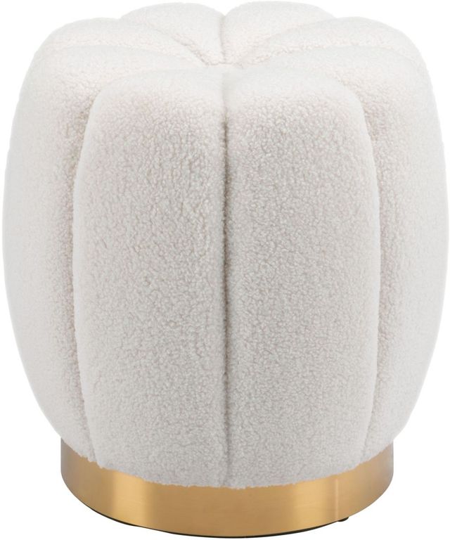 Zuo® Modern Napa Ivory Ottoman-1