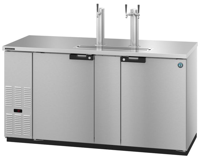 Hoshizaki Back Bar 70" 21.8 Cu. Ft. Stainless Steel Two Section Direct Draw Refrigerator-0