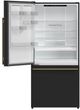 FORNO® Milano 62 in. 34.4 Cu. Ft. Black Bottom Freezer Refrigerator-1