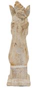 A & B Home Antique White Small Horse Bust Statue-1