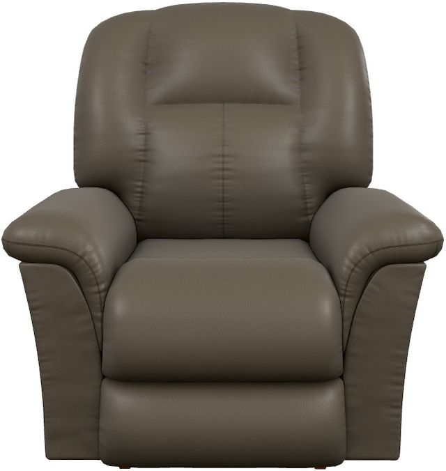 La-Z-Boy® Jasper Smoke Leather Power Rocking Recliner with Headrest-1