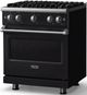 Viking® 5 Series 30" Onyx Pro Style Gas (LP) Range with Polished Chrome Trim-2