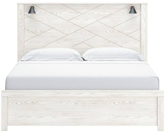 Signature Design by Ashley® Gerridan Gray/White King Panel Bed-1