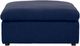 Mazin Furniture Howerton 5-Piece Blue Modular Sectional with 3 Pillows and Right Side Ottoman Chaise-4