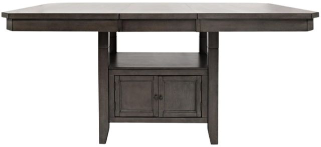 Jofran Inc. Manchester 7-Piece Gray/Warm Wood Counter Dining Set-3