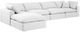 Meridian Furniture Comfy 5-Piece White Sectional-0