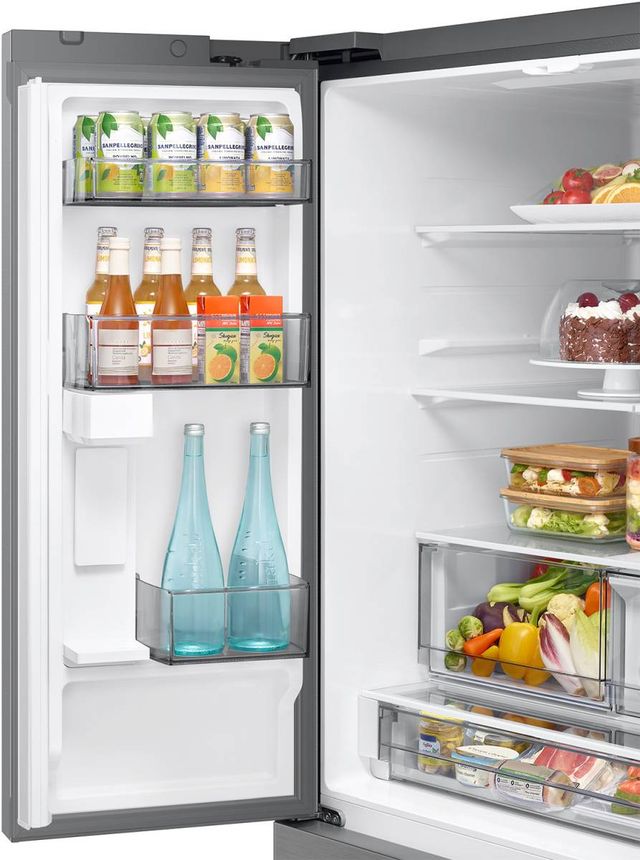 Samsung Bespoke AI 36" 29.5 Cu. Ft. Fingerprint Resistant Stainless Steel French Door Refrigerator with In-Door Tall Water Dispenser-3