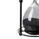 A & B Home Black/Black Hourglass in Stand-2