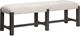 Magnussen Home® Plum Creek Elite Dove/Ravenwood Black Bench with Upholstered Seat-0
