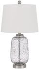 Cal® Lighting & Accessories Solaro Brushed Steel Table Lamp-0