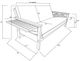 Kodiak Furniture Alamosa Linen Stone/Graystone Full Futon with Mattress-2