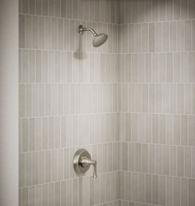 KOHLER® Buckley™ Rite-Temp® Vibrant Brushed Nickel 1.75 GPM Shower Trim Kit-1
