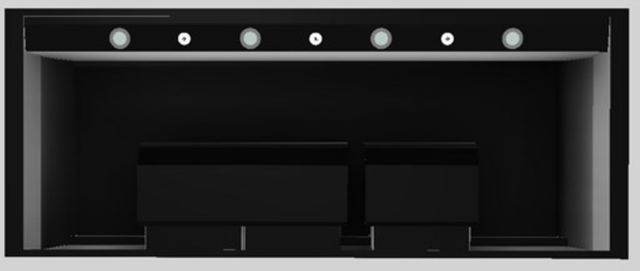 Vent-A-Hood® Designer Series 60" Black Wall Mounted Range Hood-2