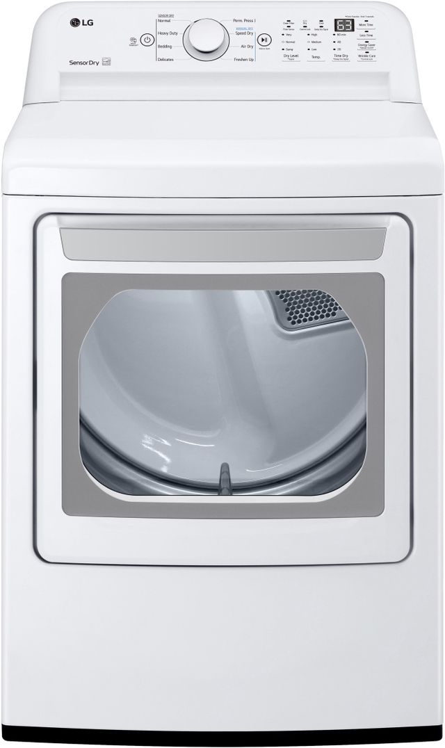 LG White Top Load Washer & Electric Dryer Laundry Pair-2