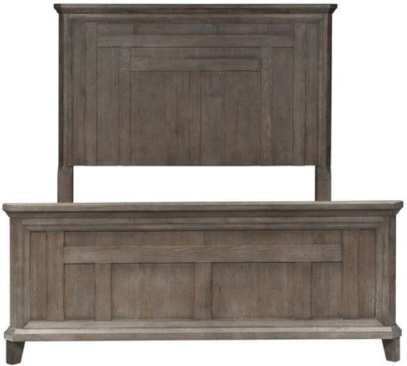 Liberty Furniture Artisan Prairie Gray Dusty Wax King Panel Bed-2