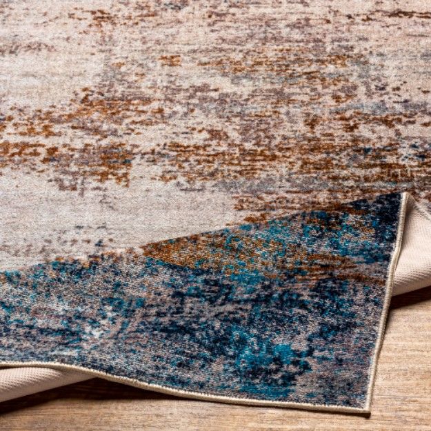 Surya Jefferson Blue/Brown/Taupe 4'x6' Area Rug-3
