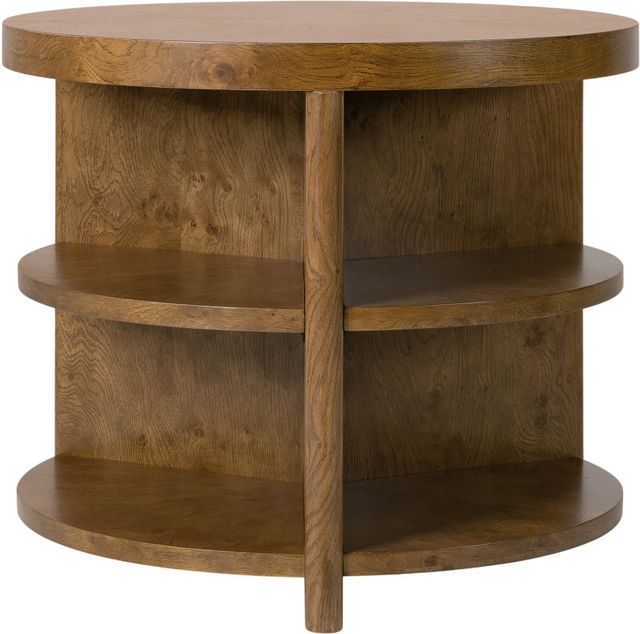 Hooker® Furniture Melange Mulholland Golden Brown Round End Table-3