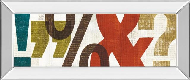 Classy Art Punctuated II by Micheal Mullan Mirror Framed Wall Art-0