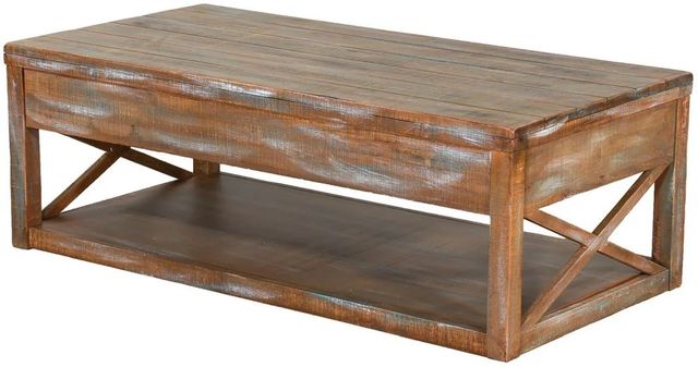 Sunny Designs™ Durango Weathered Brown Cocktail Table-3