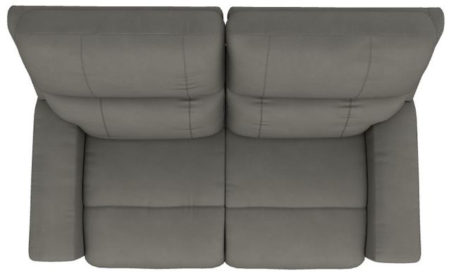 La-Z-Boy® Apollo Blue Grey Leather Power Reclining Loveseat with Headrest-4