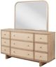 Coaster® Kailani Beige Dresser and Mirror-2