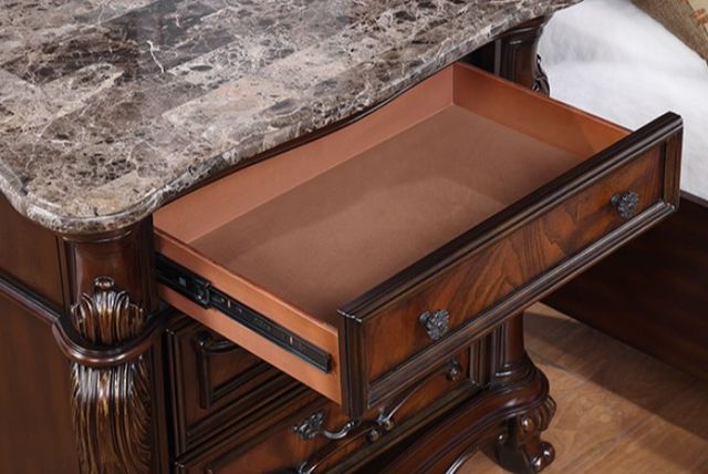 Furniture of America® Ventresca Dark Cherry Nightstand-4