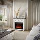 Jofran Inc. Madison County Brown/Vintage White 32" Fireplace-1