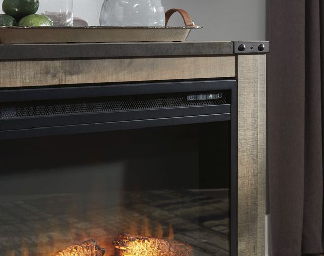 Signature Design by Ashley® Trinell 4-Piece Brown Entertainment Center with Electric Fireplace-2