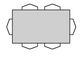 Bermex® Customizable Tinted Gray Glass Top Dining Table with Pepper Legs-3