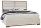 LM Co Home By Vaughan-Bassett Crafted Oak by Ben & Erin Napier Aged Gray/White Queen Upholstered Panel Bed-0