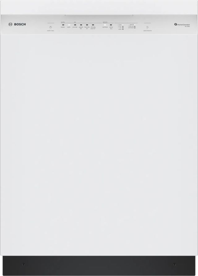 Bosch® 100 Series 24" White Front Control Built In Dishwasher-0