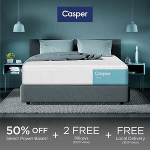 Casper Snow 12" Hybrid Medium Tight Top Queen Mattress in a Box