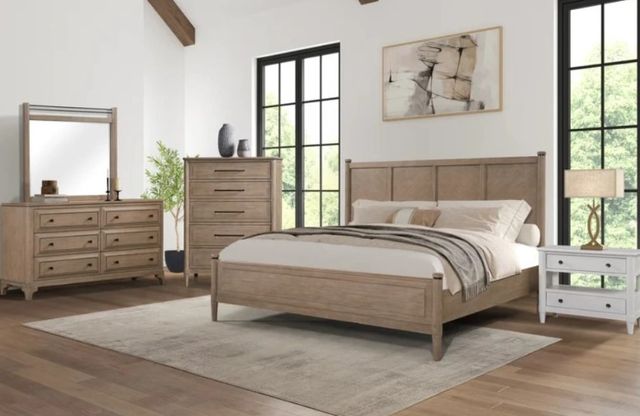 Bernards Citrus Heights Brown Queen Lo-Post Bed-1