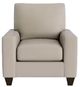 Bassett® Furniture Customizable Benchmade Premier Leather Large Track Arm Accent Chair-1